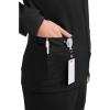 Cherokee Zip Front Scrub Jackets for Women, 3 Pockets, 2-Way Stretch, Soft, Breathable,Brushed Twill – 4315(Black)