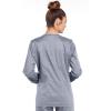 Cherokee Zip Front Scrub Jackets for Women, 3 Pockets, 2-Way Stretch, Soft, Breathable,Brushed Twill – 4315(Grey)