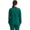 Cherokee Zip Front Scrub Jackets for Women, 3 Pockets, 2-Way Stretch, Soft, Breathable,Brushed Twill – 4315(Hunter)