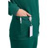 Cherokee Zip Front Scrub Jackets for Women, 3 Pockets, 2-Way Stretch, Soft, Breathable,Brushed Twill – 4315(Hunter)
