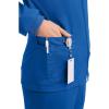 Cherokee Zip Front Scrub Jackets for Women, 3 Pockets, 2-Way Stretch, Soft, Breathable,Brushed Twill – 4315(Royal)
