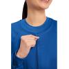 Cherokee Zip Front Scrub Jackets for Women, 3 Pockets, 2-Way Stretch, Soft, Breathable,Brushed Twill – 4315(Royal)