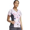 Cherokee iFlex Women Scrubs Top V-Neck CK698(Loving Swirls)