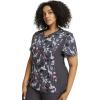 Cherokee iFlex Women Scrubs Top V-Neck Knit Panel CK641(Giraffe-ter My Love)