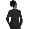 Cherokee scrubs jacket for women, Snap Front Warm-Up Jacket with 3 Pockets and Easy Care – 4350(Black)