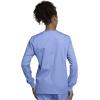 Cherokee scrubs jacket for women, Snap Front Warm-Up Jacket with 3 Pockets and Easy Care – 4350(Ciel)