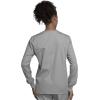 Cherokee scrubs jacket for women, Snap Front Warm-Up Jacket with 3 Pockets and Easy Care – 4350(Gray)