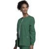 Cherokee scrubs jacket for women, Snap Front Warm-Up Jacket with 3 Pockets and Easy Care – 4350(Hunter)