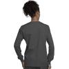 Cherokee scrubs jacket for women, Snap Front Warm-Up Jacket with 3 Pockets and Easy Care – 4350(Pewter)