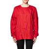 Cherokee scrubs jacket for women, Snap Front Warm-Up Jacket with 3 Pockets and Easy Care – 4350(Red)