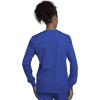 Cherokee scrubs jacket for women, Snap Front Warm-Up Jacket with 3 Pockets and Easy Care – 4350(Royal)