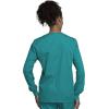 Cherokee scrubs jacket for women, Snap Front Warm-Up Jacket with 3 Pockets and Easy Care – 4350(Teal Blue)