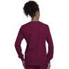 Cherokee scrubs jacket for women, Snap Front Warm-Up Jacket with 3 Pockets and Easy Care – 4350(Wine)