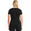 Infinity Cherokee V-Neck Women’s Nurse Scrub Top, 4-Way Stretch, Superior Performance and Comfort CK623A(Black)