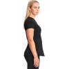 Infinity Cherokee V-Neck Women’s Nurse Scrub Top, 4-Way Stretch, Superior Performance and Comfort CK623A(Black)