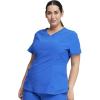 Infinity Cherokee V-Neck Women’s Nurse Scrub Top, 4-Way Stretch, Superior Performance and Comfort CK623A(Royal)