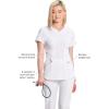 Infinity Cherokee V-Neck Women’s Nurse Scrub Top, 4-Way Stretch, Superior Performance and Comfort CK623A(White)