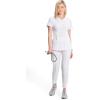 Infinity Cherokee V-Neck Women’s Nurse Scrub Top, 4-Way Stretch, Superior Performance and Comfort CK623A(White)