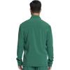 Infinity Men’s Zip Front Jacket Modern Fit Rib-Knit Panels with 3 Pockets and Knit Sleeve Panel CK332A(Hunter Green)