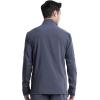 Infinity Men’s Zip Front Jacket Modern Fit Rib-Knit Panels with 3 Pockets and Knit Sleeve Panel CK332A(Pewter)