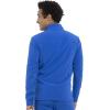 Infinity Men’s Zip Front Jacket Modern Fit Rib-Knit Panels with 3 Pockets and Knit Sleeve Panel CK332A(Royal)