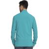 Infinity Men’s Zip Front Jacket Modern Fit Rib-Knit Panels with 3 Pockets and Knit Sleeve Panel CK332A(Teal Blue)