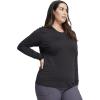 Infinity Women Long Sleeve Underscrub Knit Tee with Round Neckline Scrub T-Shirt – CK782(Black)