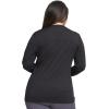 Infinity Women Long Sleeve Underscrub Knit Tee with Round Neckline Scrub T-Shirt – CK782(Black)