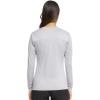 Infinity Women Long Sleeve Underscrub Knit Tee with Round Neckline Scrub T-Shirt – CK782(Grey)