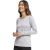 Infinity Women Long Sleeve Underscrub Knit Tee with Round Neckline Scrub T-Shirt – CK782(Grey)