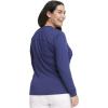 Infinity Women Long Sleeve Underscrub Knit Tee with Round Neckline Scrub T-Shirt – CK782(Navy)