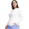 Infinity Women Long Sleeve Underscrub Knit Tee with Round Neckline Scrub T-Shirt – CK782(White)