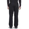 Men Scrubs Set Workwear Professionals WW675 Tuckable V-Neck Top & WW190 Tapered Leg Fly Front Cargo Pant, Black- M Top/L Pant