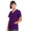 Scrubs for Women Workwear Originals Snap Front Top 4770(Eggplant)