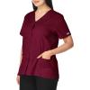 Scrubs for Women Workwear Originals Snap Front Top 4770(Wine)