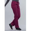 Workwear Core Stretch Women Scrubs Pant Mid Rise Straight Leg Drawstring 4203(Wine)
