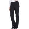 Workwear Originals Women Scrubs Pant Mid Rise Straight Leg Pull-on Cargo WW210(Black)