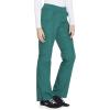 Workwear Originals Women Scrubs Pant Mid Rise Straight Leg Pull-on Cargo WW210(Hunter)