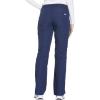 Workwear Originals Women Scrubs Pant Mid Rise Straight Leg Pull-on Cargo WW210(Navy)
