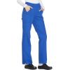 Workwear Originals Women Scrubs Pant Mid Rise Straight Leg Pull-on Cargo WW210(Royal)