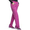Workwear Originals Women Scrubs Pant Mid Rise Straight Leg Pull-on Cargo WW210(Shocking Pink)