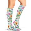 Cherokee Compression Socks for Women & Men – 8-15 mmHg Knee High, Lightweight Sublimation Print, 1 Pair FASHIONSUPPORT(Sweet Succulent)