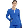 Cherokee Euphoria Women Warm Up Scrubs Jacket Snap Front CK387A(Royal)