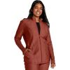 Cherokee Form Women Warm Up Scrubs Jacket Zip Front CK390(Masala)