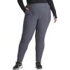 Cherokee Infinity Womens High Rise Skinny Scrub Pants, 5 Pockets, Moisture Wicking, Easy Care, PROTX2 & 360 Stretch – CK067A(Pewter)