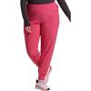Cherokee Infinity Womens Mid Rise Jogger Scrub Pants Rib-Knit Waist, 6 Pockets, 360° Stretch Moisture-Wicking – CK080A(Carmine Pink)