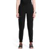 Cherokee Infinity Womens Scrub Jogger Pants, Mid Rise, Moisture Wicking, Wrinkle-Resistant, 360 Stretch, 5 Pockets – CK110A(Black)