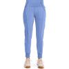 Cherokee Infinity Womens Scrub Jogger Pants, Mid Rise, Moisture Wicking, Wrinkle-Resistant, 360 Stretch, 5 Pockets – CK110A(Ciel Blue)