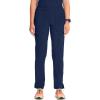 Cherokee Infinity Women’s Scrub Pant Mid Rise Tapered Leg Pull-on Bottom with Moisture Wicking & 360° Stretch Fabric CK065A(Navy)
