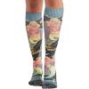 Cherokee Knee High Compression Socks 8-15 mmHg, Lightweight Printed Support Stockings, 1 Pair- COMFORTSUPPORT(Amazing Ariel)
